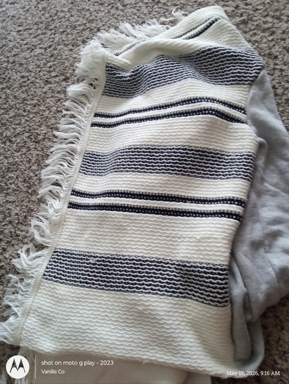 Anthropologie Dolan Sonia Fringe Cardigan Open Front White Size Large - Picture 12 of 13